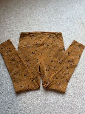 Prana Hemp Mustard Bohemia Hill legging size L